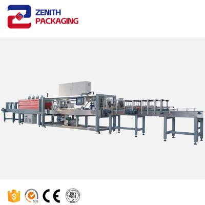 China Food Cuff type automatic film sealing and cutting machine PE film plastic sealing machine Paper box heat shrinkage equipment for sale