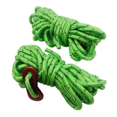 China Durable colorful rope with aluminum buckle for outdoor camping for sale