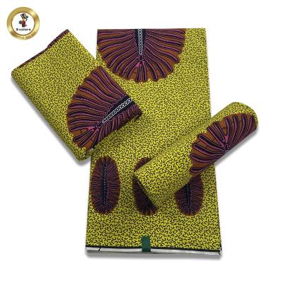 China Factory Supply Wax Print Fabric African Ankara 100%cotton Anti-Static Fabric for sale