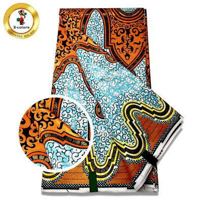 중국 Antistatic 100% Cotton Ankara Prints African Fabrics Fabrics Super Gold Tall Wax 판매용