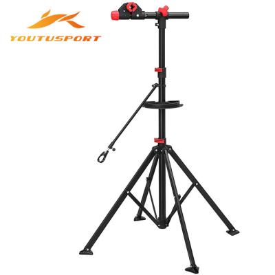 China Customization Bike Repair Stand Steel Bike Rack For Road Mountain Kids Bike 100-159cm Adjustable for sale