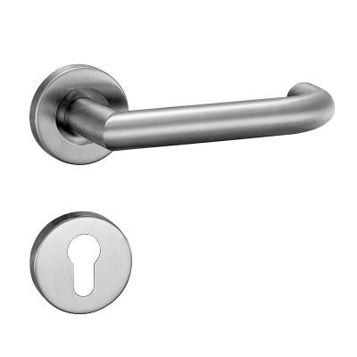 China 304 Stainless Steel U Shape Lever Modern Interior Door Handle for sale