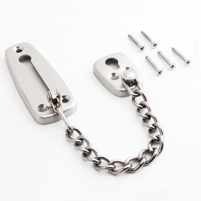 China Factory Price Modern Stainless Steel Edge Hindering Chain Door Guard For Home for sale