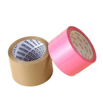 China Waterproof Self Adhesive Plastic Roll Tape Roll Transparent Clear Opp Bopp Wrapping Tape for sale