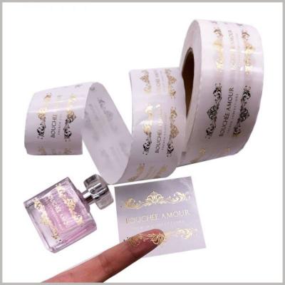 China Popular Custom Heat Resistant Roll Printed Synthetic Lavender Essential Oil Label Paper Sticker for sale