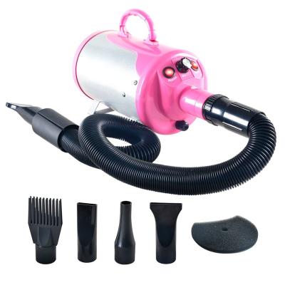 China Sustainable 2800W Pet Hair Dryer With Speed ​​And Stepless Heat Dog Blow Dryer With 4 Different Nozzles for sale