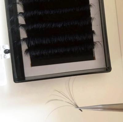 China 25mm Long Eye Lashes Natural Faux Mink Tray Hybrid Individual Lashes Premium Lashes Extension With Private Label for sale