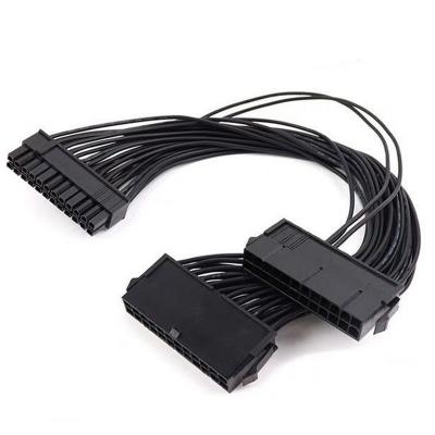 China Male to sub PSU machine. 24 Pin Female 3 Port Power Atx Cable For Parts for sale