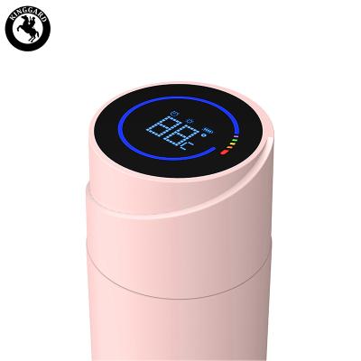 China Stocked cheap smart stainless steel water bottle with LED temperature display thermo tumbler bottle for sale