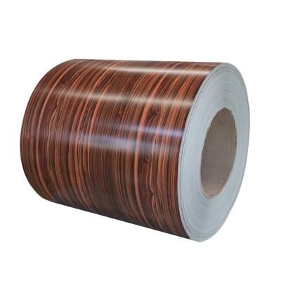 China building & industrial & Commercial Use SGCH HDG PPGI Color Painted Wood Steel Coil Colored Grain Galvanized Steel Sheet Roll For Industrial for sale