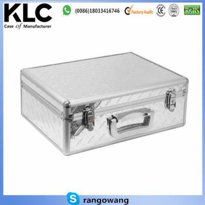 China Storage or Display SILVER DIAMOND Key Locking Hand Gun Travel Carry Case Camera Hard Airsoft Box for sale