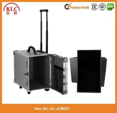 China Sustainable Aluminum Universal Trolley Cosmetics Case Beauty Trolley Case, Jewelry Case for sale