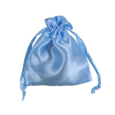 China Wholesale Custom Wholesale Silk Screen Satin Bag Satin Hair Extension Bag Large Drawstring Bags for sale