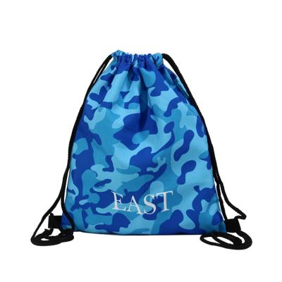 China Environmental Protection / Foldable / Reuse / Convenience Customized Logo Promotional Canvas Drawstring Backpack Bag for sale