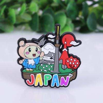 China 3D Japan Traditional Custom Souvenir Soft PVC Rubber Fridge Magnet for sale