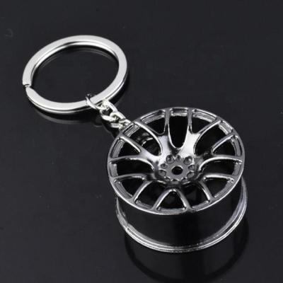 China Custom Festival 3D Tire Shaped ZZ Top Metal Key Chain for sale