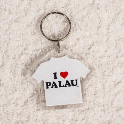 China Custom Shaped Acrylic Festival T-Shirt Key Chain for sale