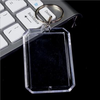 China Bulk Cheap Plastic Acrylic Insert Festival Photo Keychains for sale