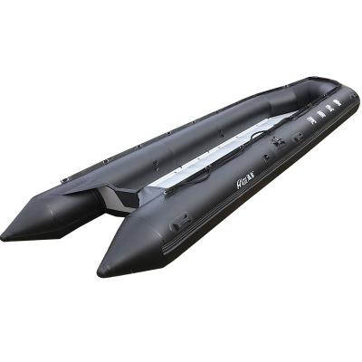 China Aluminum+PVC Fishing Floating Rowing Boats And Oars Customized Power Deck Yacht Solid for sale