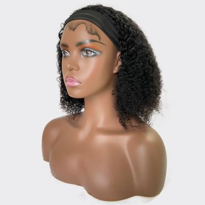 China Easily Styled Curly Hair Curly Wig Hair Band Headband Wig for sale