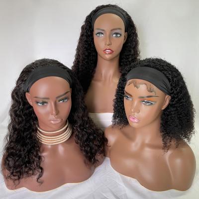 China Easily Styled Curly Headband Wig Headband Wig Hair For Black Women Curly Headband Wig Curly Hair for sale