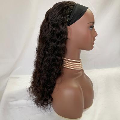 China Easily Styled Wet And Wavy Short Wet And Wavy Deepwave Headband Wig Bodywave Headband Hairband Wig for sale