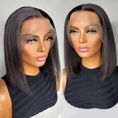 China Straight Hair Bob Wigs Straight Hair Bob Wigs Dangle Lace Front Wig for sale