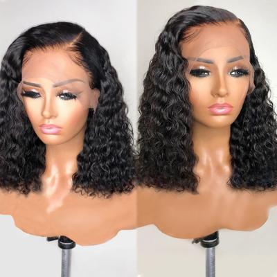 China Peruvian Curly Bob Wig Lace Front Lace Front Bob Wigs for sale