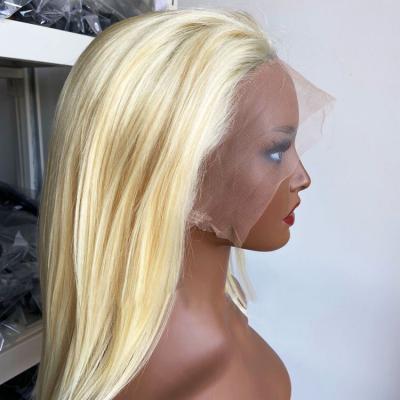 China 613 Blonde Straight Hair Wigs Human Hair Straight Hair Wigs for sale