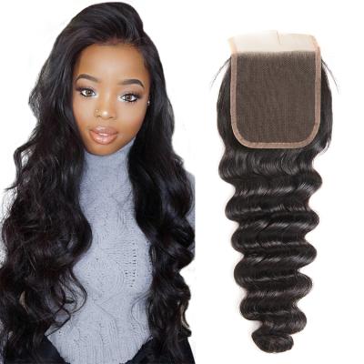 China Wholesale 8A Grade Body Wave Deep Wave Lace Frontal Closure Human Brazilian Wave Hair Weave Bundles for sale