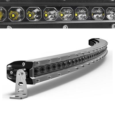 China 6063 Aluminum Alloy Super Slim 38 44 Inch Led Curved Single Row 50 Light Bar for sale