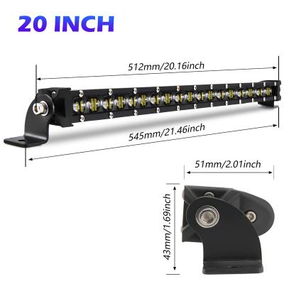 China Super Slim ATV UTV 6D 20Inch Led Off Road Bar Light For JK JG-9610A-20inch for sale