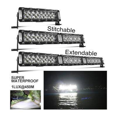 China Aluminum Die Casting 12V 24Volt Spliceable Housing 14D Truck 120W Car 10inch 20inch 30inch ATV UTV Led Light Bars For Off Road 4x4 for sale