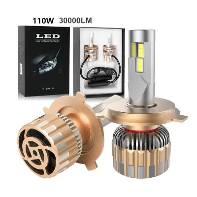 China Super Bright 30000LM Diecast Aluminum OEM 55W 110W Led H3 H8 H10 H1 H11 880 Led Headlight Bulbs H4 H7 Led Headlight, Auto Car H4 H7 Led Headlight for sale