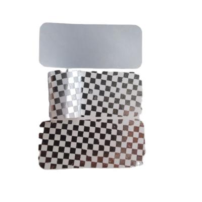 China Checkerboard Anti-Counterfeiting Silver Anti-Counterfeiting Sticker Custom for sale