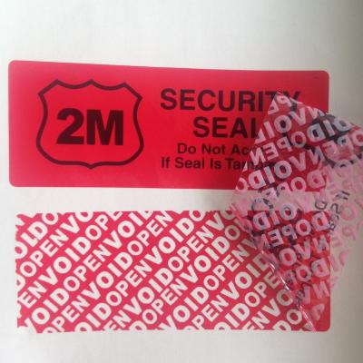 China DCTC anti-counterfeiting QA passed sticker Shenzhen anti fake security void sticker for sale