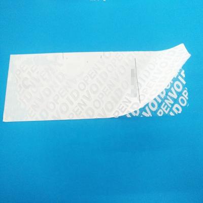 China Anti-Counterfeit Adhesive Seal Tape Low Residue Tamper Proof Security Zero Vacuum Tape for sale