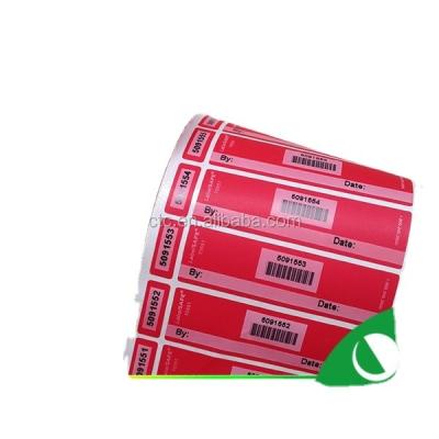 China DCTC Warranty Anti-Counterfeit Self Adhesive Sticker / Tamper Proof Security Seal for sale