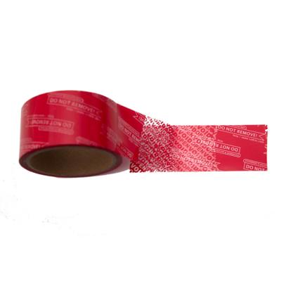 China Waterproof Custom Logo Printed Anti Theft Security Tape Manufacturers for sale