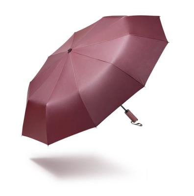 China Industrial Automatic Open And Close 3 Fold Umbrella With Custom Logo for sale