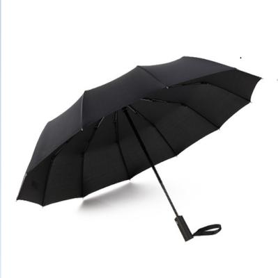 China 21 Inch Automatic Open Close Industrial 3 Fold Outdoor Umbrella With Custom Logo for sale