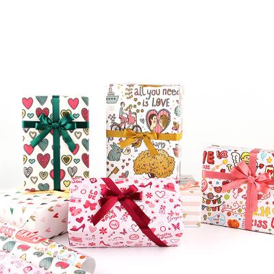 China Recycled Materials China Customization Wholesale Kraft Paper Luxury Chocolate Wrapping Paper for sale