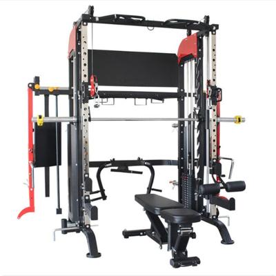 China Universal Commercial Squat Stand Machine Smith Gantry Bird Stand Mutli Function Station Squat Station Fitness for sale