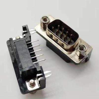 China Audio& D-Sub Video High Quality Connector 90 Degree VGA PCB Male Connector 9pin Female Computer Adapter for sale