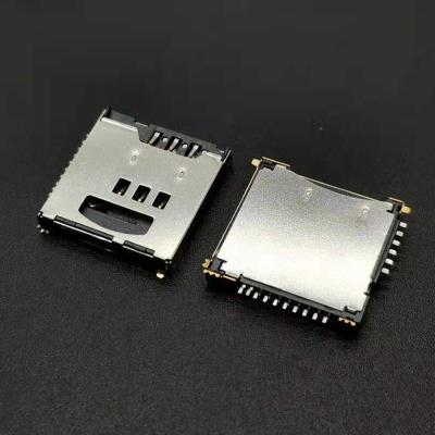 China Free Shipping Phosphor Bronze Tf SD Card Socket PCB Connector Smt Sim Stainless Steel Shenzhen Automotive Micro Electronics for sale