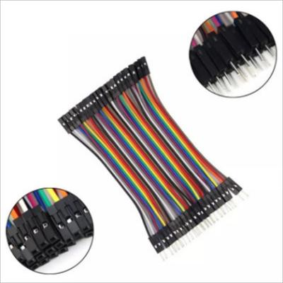 China Direct Selling Electronic Component Cable Female to Female Male to 1pin 2pin 40pin Rainbow 2.54 Female Cable Connector for sale