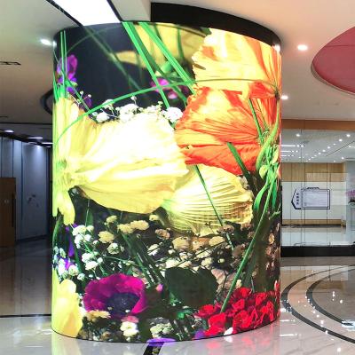 China Indoor Flexible Transparent Soft LED Module Advertising P1.875 P2 P2.5 P3 P4 LED Display Screen à venda