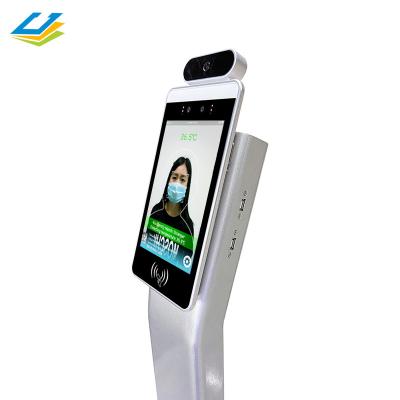 China Temperature Measurement 8 Inch Temperature Instrument System Face Recognition Access Control for sale