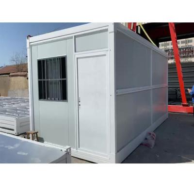 China Standard Mobile 40ft Prefab Container Homes Flat Pack Fast Install Folding Container for sale