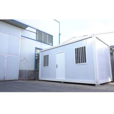 China Lagerhaus 40ft Flat Pack Shipping Container Büro mit Q235 / Q345 Leichtstahlrahmen zu verkaufen